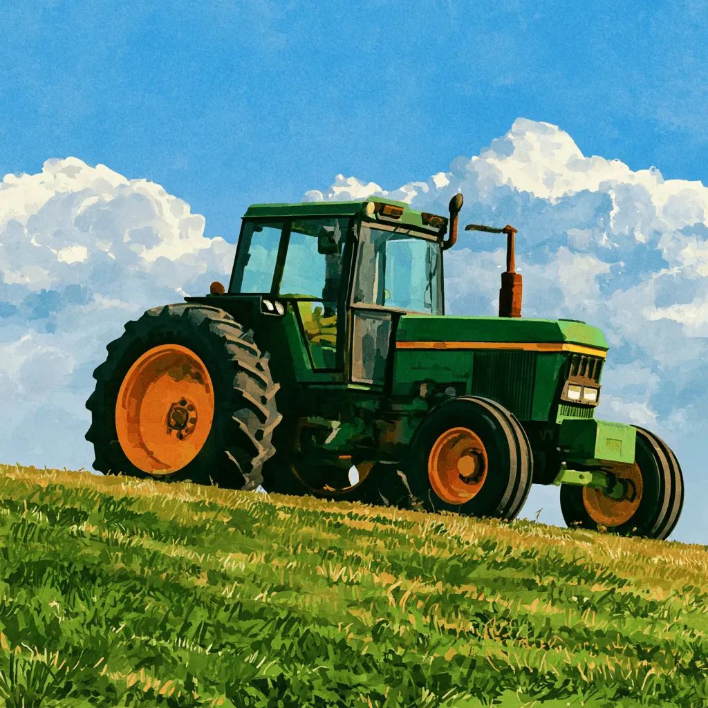 Estate tractor used for vehicle management